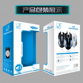Leopard Mouse Gaming LED RGB 1600 DPI - K1 - Black - 9