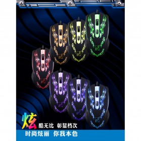 Leopard Mouse Gaming LED RGB 1200 DPI - 139 - Black - 7