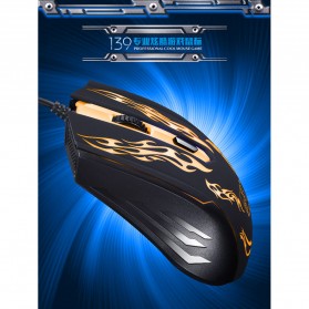 Leopard Mouse Gaming LED RGB 1200 DPI - 139 - Black - 9