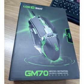 LDKAI Gaming Mouse RGB 7 Key 4800 DPI - GM70 - Black - 8