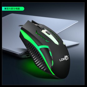 LDKAI Mouse Gaming LED RGB 1200 DPI - D2 - Black - 4