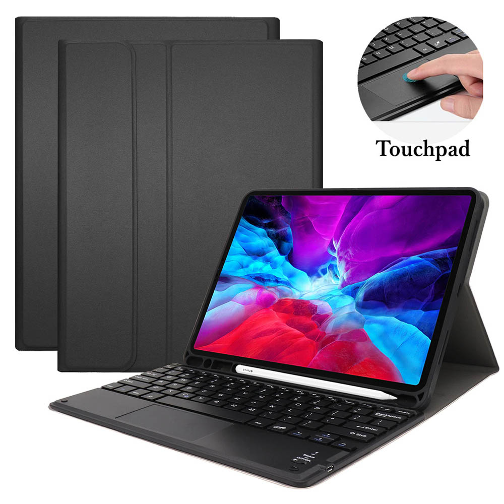 Kemile Bluetooth Keyboard Leather Case Cover for iPad Pro