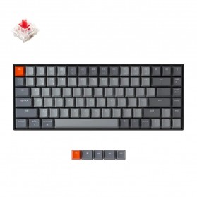 Gambar produk Keychron Wireless Mechanical Keyboard 84 Keys White Backlit Gateron Red Switch - K2-A-V2