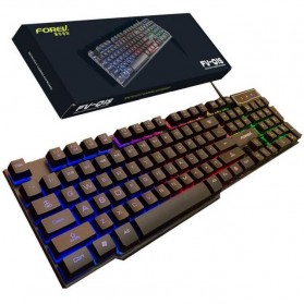 FOREV Keyboard Gaming LED Mechanical Feel - FV-Q1S - Black