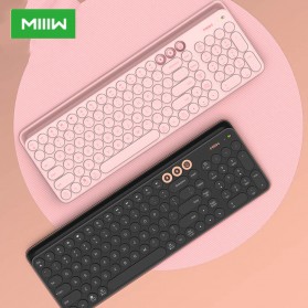 MIIIW Wireless Bluetooth Dual Mode Keyboard 104 Keys 2.4GHz - MWBK01 - Pink