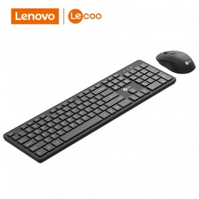 Lenovo Lecoo Keyboard Mouse Combo Set Wireless - KW201 - Black
