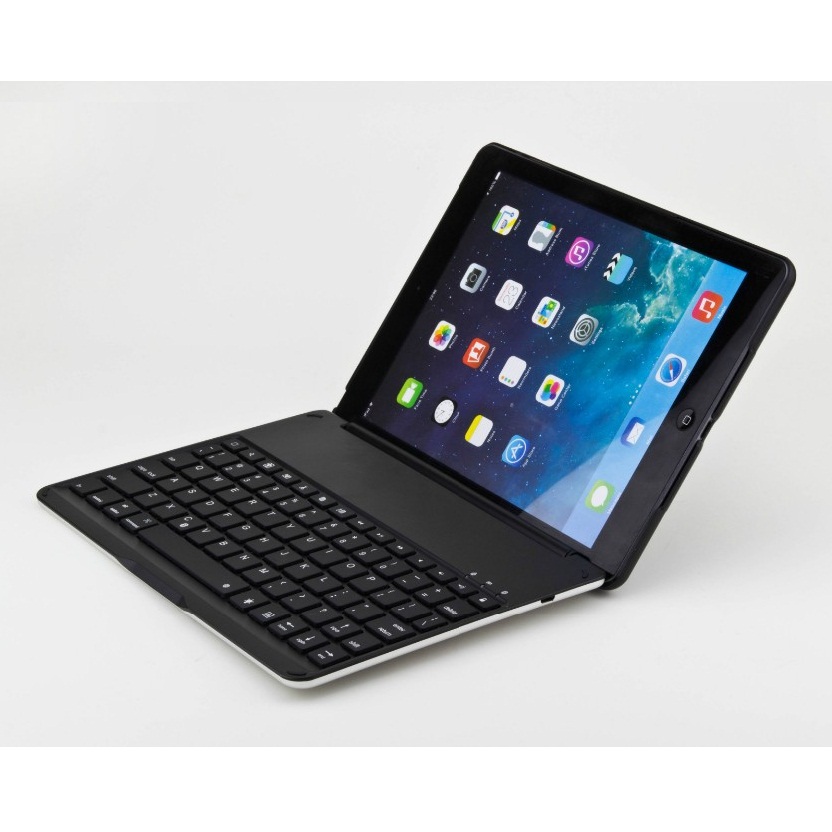 Aluminum Cover Bluetooth Keyboard for iPad Air Black