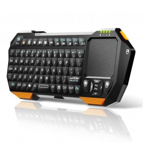 QQ Keyboard Bluetooth Mini dengan Touchpad & Mouse - Black - 3