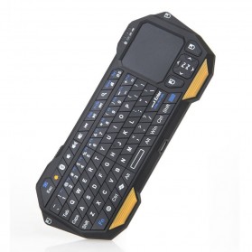 QQ Keyboard Bluetooth Mini dengan Touchpad & Mouse - Black - 4