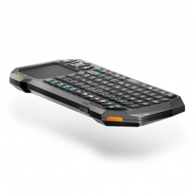 QQ Keyboard Bluetooth Mini dengan Touchpad & Mouse - Black - 6