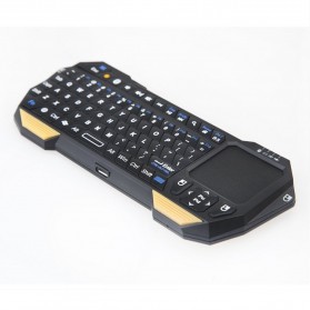 QQ Keyboard Bluetooth Mini dengan Touchpad & Mouse - Black - 7