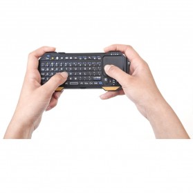 QQ Keyboard Bluetooth Mini dengan Touchpad & Mouse - Black - 8