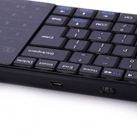 AVATTO Bluetooth Keyboard Dengan Mouse Pad & Touch Numpad - BT10 - Black - 4