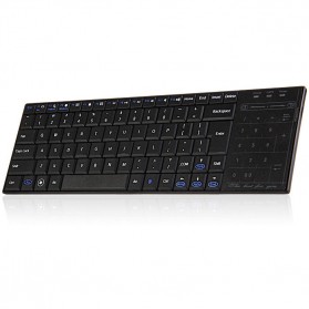 AVATTO Bluetooth Keyboard Dengan Mouse Pad & Touch Numpad - BT10 - Black - 8