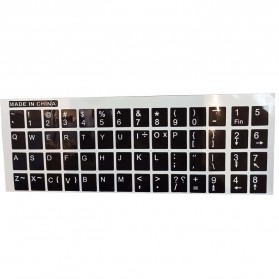 English Layout Sticker for Keyboard / Stiker Keyboard - Black