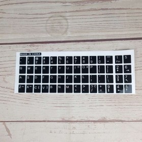 English Layout Sticker for Keyboard / Stiker Keyboard - Black - 2