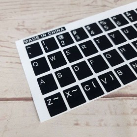 English Layout Sticker for Keyboard / Stiker Keyboard - Black - 4