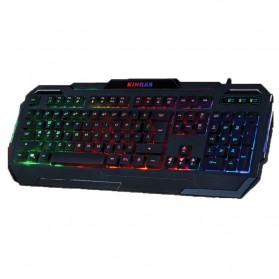 Kinbas Keyboard Gaming USB dengan Lampu LED - VP-X9 - Black - 1