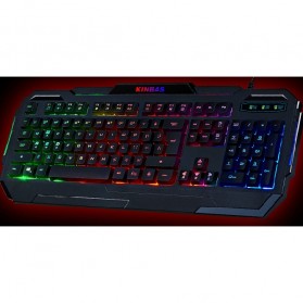 Kinbas Keyboard Gaming USB dengan Lampu LED - VP-X9 - Black - 4