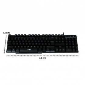 LDKAI Gaming Keyboard RGB LED Wired - R260 - Black - 6