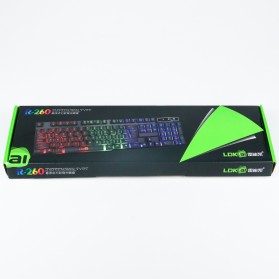 LDKAI Gaming Keyboard RGB LED Wired - R260 - Black - 8