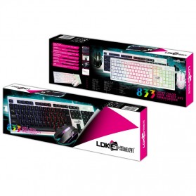 Lokai 833 Gaming Keyboard LED with Mouse - Black - 7