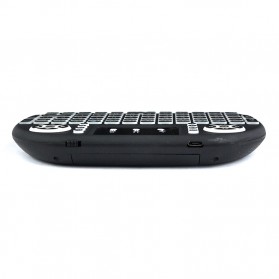 Air Mouse Wireless Keyboard RGB 2.4GHz Dengan Touch Pad - I8-3C - Black - 4