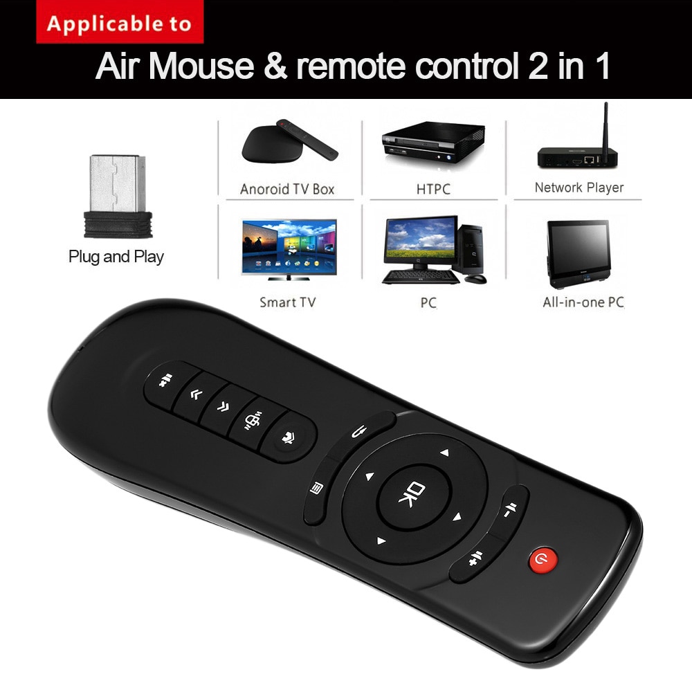 Mini Wireless Air Mouse 6 Axis Gyroscope 2 4ghz For Android Tv Box T2 Black Jakartanotebook Com