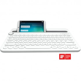 Logitech Bluetooth Multi Device Keyboard - K480 - White - 1
