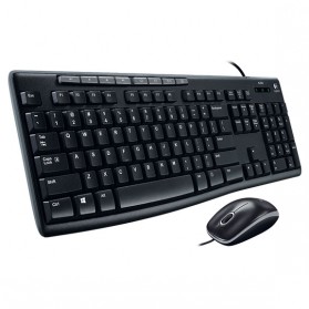 Logitech Media Combo Keyboard and Mouse - MK200 - Black - 2