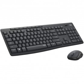 Logitech Silent Wireless Keyboard with Mouse Combo - MK295 - Black - 1