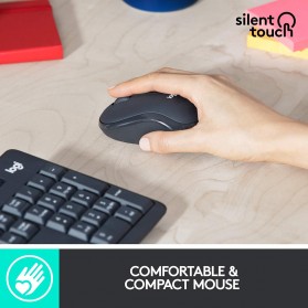 Logitech Silent Wireless Keyboard with Mouse Combo - MK295 - Black - 4
