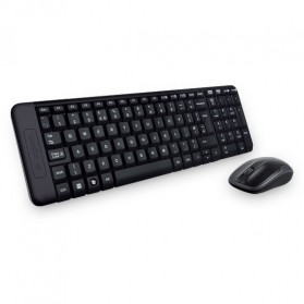 Logitech Keyboard with Mouse Wireless Combo - MK220 - Black