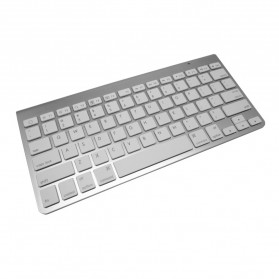 Jual Aksesoris Laptop dan Komputer - Apple Bluetooth Wireless Keyboard - KB88 (Replika 1:1) - Silver