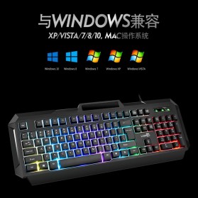 LDKAI Gaming Keyboard RGB LED - R290 - Black