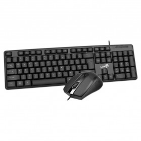 LDKAI Keyboard Standar Office Gaming with Mouse - 1688 - Black - 1