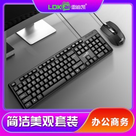 LDKAI Keyboard Standar Office Gaming with Mouse - 1688 - Black - 2