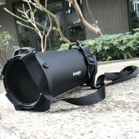 Smalody Outdoor Portable Bluetooth Speaker Boombox with Carrying Strap - SL-10 - Black - 10