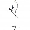 Gambar produk Microphone Standing Holder Tripod with Smartphone Holder & Ring Light - D02B