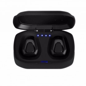 TWS Sport True Wireless Bluetooth Earphone Headset with Charging Case - A7 - Black - 2