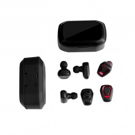 TWS Sport True Wireless Bluetooth Earphone Headset with Charging Case - A7 - Black - 6