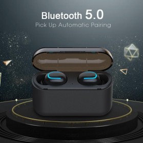 HESTIA TWS Sport True Wireless Bluetooth 5.0 Earphone with Charging Dock - HBQ-Q32 - Black - 2
