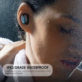 HESTIA TWS Sport True Wireless Bluetooth 5.0 Earphone with Charging Dock - HBQ-Q32 - Black - 3