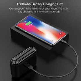 HESTIA TWS Sport True Wireless Bluetooth 5.0 Earphone with Charging Dock - HBQ-Q32 - Black - 8