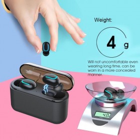 HESTIA TWS Sport True Wireless Bluetooth 5.0 Earphone with Charging Dock - HBQ-Q32 - Black - 10