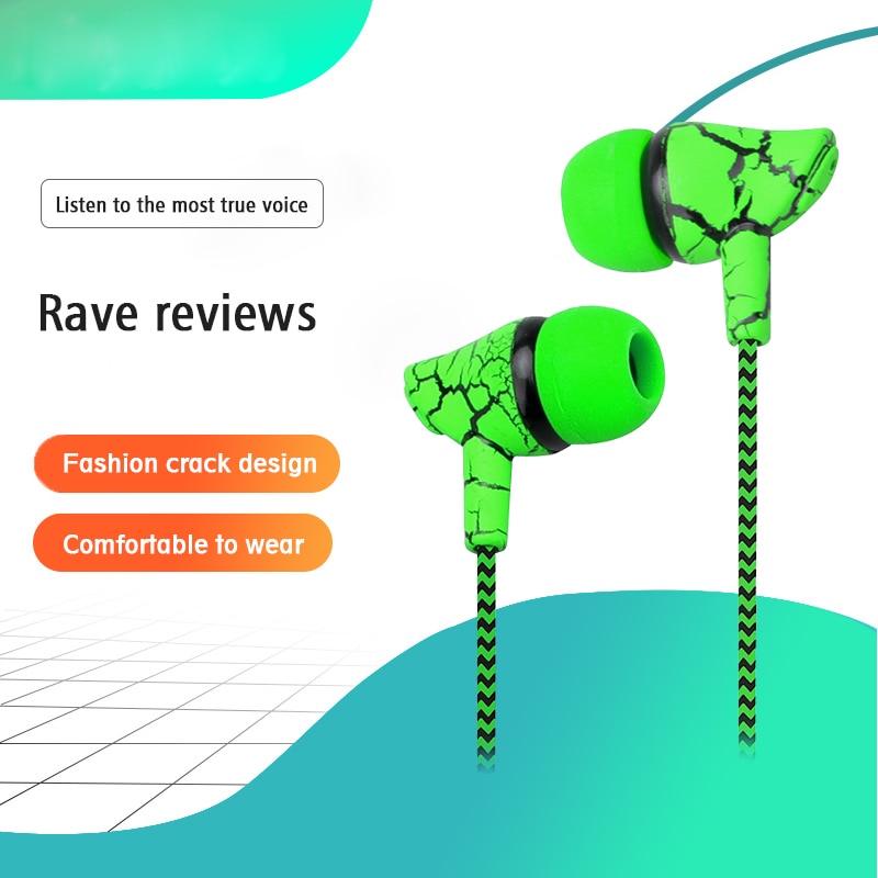LAPU Earphone Headset Earbuds Volume Control + Microphone - LP-T9