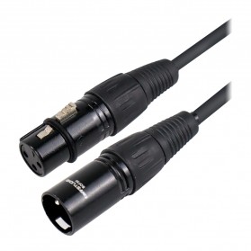 TaffSTUDIO Kabel XLR M/F OFC Microphone Karaoke Shielded 10 Meter - BOF30 - Black