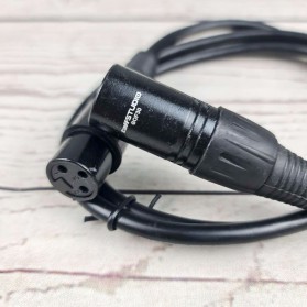 TaffSTUDIO Kabel XLR M/F OFC Microphone Karaoke Shielded 3 Meter - BOF30 - Black - 2