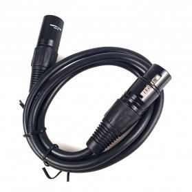 TaffSTUDIO Kabel XLR M/F OFC Microphone Karaoke Shielded 1 Meter - BOF30 - Black - 1