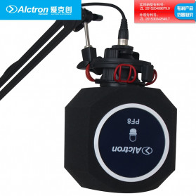 Aksesoris Audio - Alctron Professional Microphone Cover Windshield Acoustic Pop Filter Studio - PF8 - Black